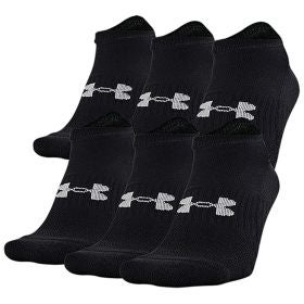 Under Armour Men's Training Cotton No Show 6-Pack Socks