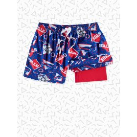 Chubbies Men's The Bills Game Day Fit NFL Lined Classic Swim Trunk