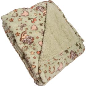 Canyon Creek Western Pink Sherpa-Lined Blanket