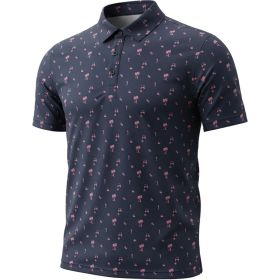 Veelo Golf Men's Tiki Print Polo