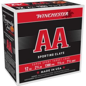 Winchester 20 Gauge AA Super Sport Target Loads, 2-3/4" 7/8 oz #8 Shot