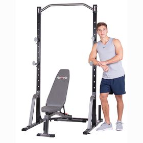 Body Champ PBC-1835 2-Piece Power Rack with Weight Bench