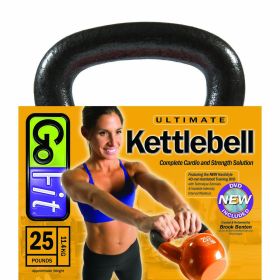 Go Fit 25lb Vinyl Kettlebell