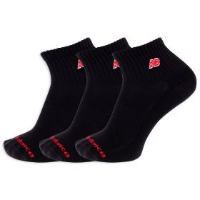 New Balance 3 Pack Patch Logo Ankle Socks