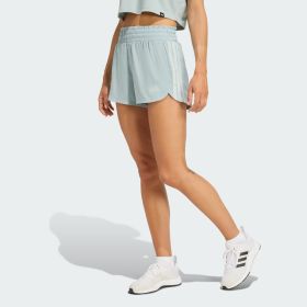 adidas Women's Pacer Workout Woven High Rise Shorts