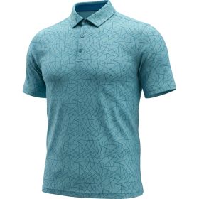 Veelo Golf Men's Club Toss Print Polo