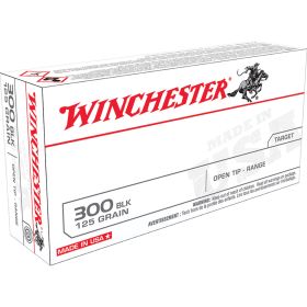 Winchester 300 Blackout 125-Grain Open Tip Target & Practice Ammunition (20 Rounds)