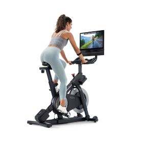 NordicTrack X24 Bike with 20% Incline to -10% Decline and Pivoting 24  Touchscreen