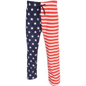 Canyon Creek Men's USA Flag Plush Fleece Lounge Pants