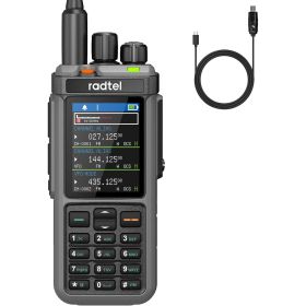 Weather Station RT-880 10W Portable Ham Radio with Cross-Band Repeater and 2400mAh Rechargeable Battery