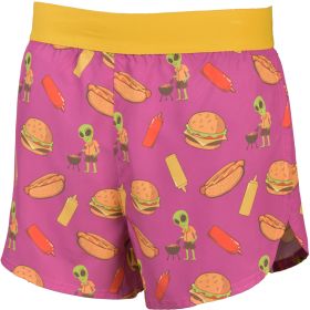 Aeroline Men's Alien Grilling 4" Inseam Printed Running Shorts