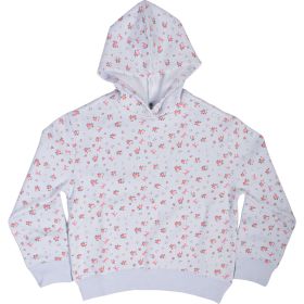 Ebb & Flow Girls' Floral Print Fleece Hoodie