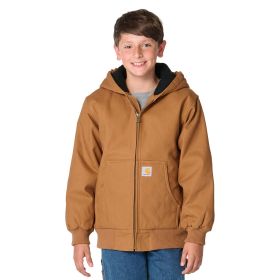 Carhartt Boy's Youth Canvas Insulated Hooded Active Jac