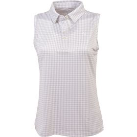 Veelo Golf Women's Sleeveless Gingham Polo