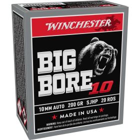 Winchester 10mm Auto Big Bore 200-Grain SJHP Handgun Ammunition
