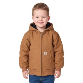 Carhartt Boy's Toddler Canvas Insulated Hooded Active Jac
