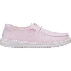 HeyDude Women's Wendy Stretch Jersey Pink Shoe