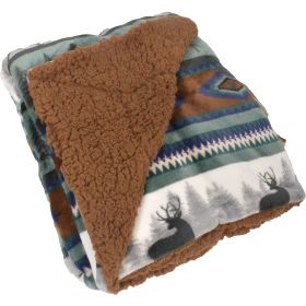 Canyon Creek 50x60 Sherpa Lined Blanket