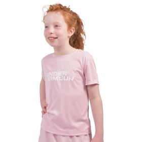 Under Armour Girls' Tech Twist Wordmark Logo Short Sleeve T-Shirt