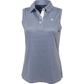 Veelo Golf Women's Sleeveless Gingham Polo