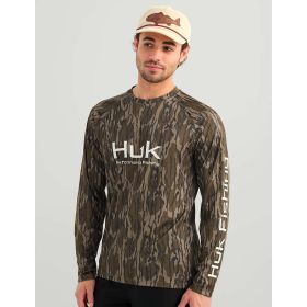 Huk Mens' Mossy Oak Pursuit Performance Crew