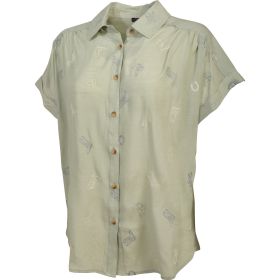 Canyon Creek Women's Desert Sage Western Embroidered Button-Front Short Sleeve Top