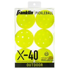 Franklin 6-Pack X-40 Outdoor Pickleballs
