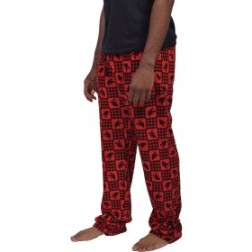 Canyon Creek Men's Sasquatch Buffalo Plaid Plush Fleece Lounge Pants