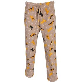 Canyon Creek Men's Dog Print Plush Fleece Lounge Pants