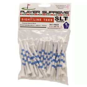 Player Supreme 3-1/4" Stripe Golf Tees - 50 Pack