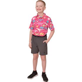 Aeroline Boy's Short Sleeve Print Polo