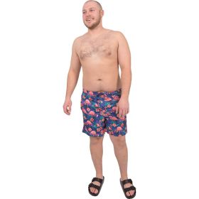Aeroline Men's 7" 2in1 Radical Flamingo Swim Trunk