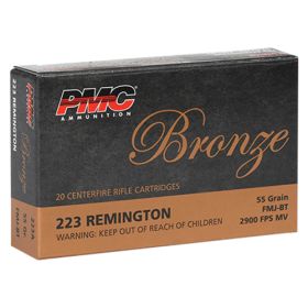 Pmc Bronze .223 Remington 55 Grain Full Metal Jacket Rifle Ammo