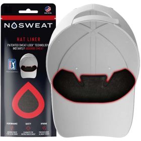 Nosweat PGA Tour Golf Hat Black Sweat Liners - 6 Pack