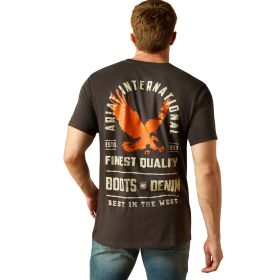 Ariat Men's Eagle Large Graphic Vintage Black T-Shirt