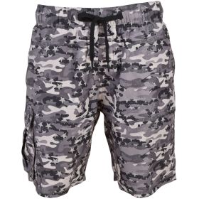 Canyon Creek Men's Patriot Camo Star Americana 9" Inseam Swim Trunk with Cargo Pocket