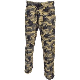 Canyon Creek Men's Hunt Sasquatch Camo Print Plush Fleece Lounge Pants