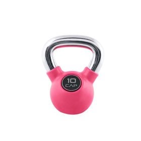 Cap 10lb Pink Kettlebell with Chrome Handle