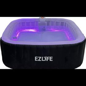 Ezlife 6-Person Inflatable Square Spa