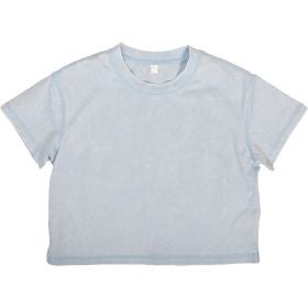 Ebb & Flow Girl Girls' Acid Wash Boxy Crew Neck Tee
