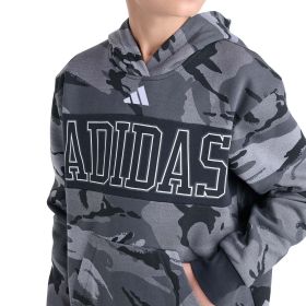 adidas Boys' Long Sleeve Camo Printed Hooded Pullover