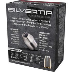 Winchester 380 Auto Silvertip 85-Grain JHP Handgun Ammunition (20 Rounds)