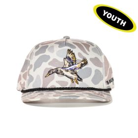 Burlebo Youth Diving Mallard Classic Deer Camo Snapback Cap