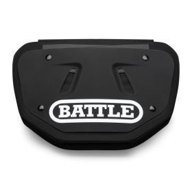 Battle Sports Back Plate black with white BATTLE logo Adult