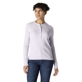 Carhartt Women's TENCEL  Fiber Series Relaxed Fit Long-Sleeve Ribbed Henley