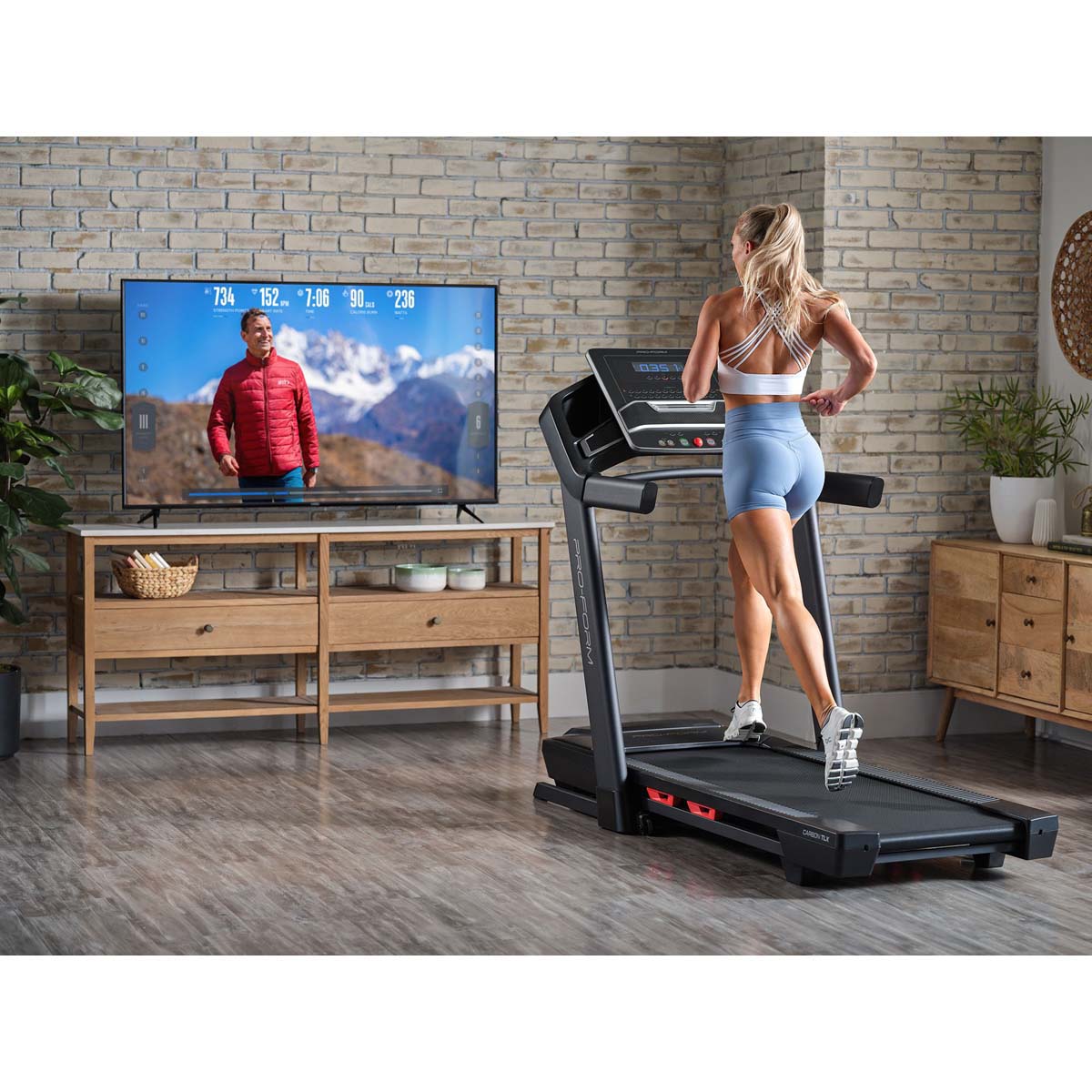 ProForm Carbon TLX Treadmill with Built-In Fan and SpaceSaver Design