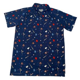 Aeroline Boy's Baseball Print Polo