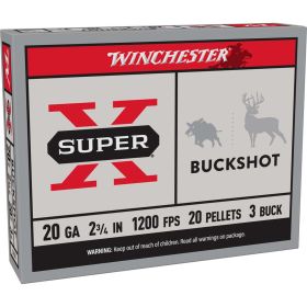 Winchester 20 Gauge Super-X Buckshot Shotshells