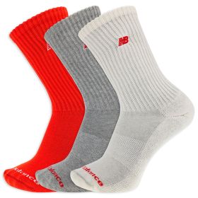 New Balance 3 Pack Patch Logo Crew Socks