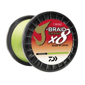 Daiwa J-Braid x8 Grand Braided Fishing Line (Chartreuse)